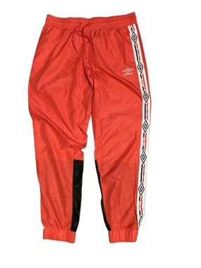 Umbro Woman’s  Red Track Pants with Side Tape
